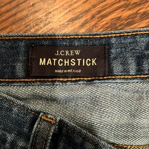 Womens J Crew Matchstick Jeans 28 Short